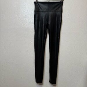 Spanx Faux Leather Leggings Black Size Small